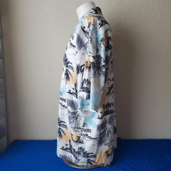 XXL Newport Blue American Tradition Corona Button Down Shirt - Picture 4 of 12